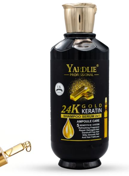 Yardlie Professional 24K Gold Shampoo Serum 2X1 500ml.